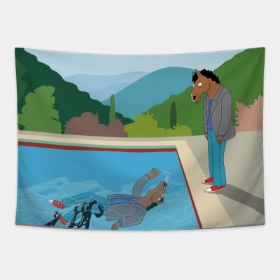 The Drowning Narcissus Bojack Horseman Fanart Tapestry Official Bojack Horseman Merch