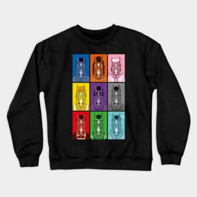 Bojack Horseman Colors Crewneck Sweatshirt Official Bojack Horseman Merch