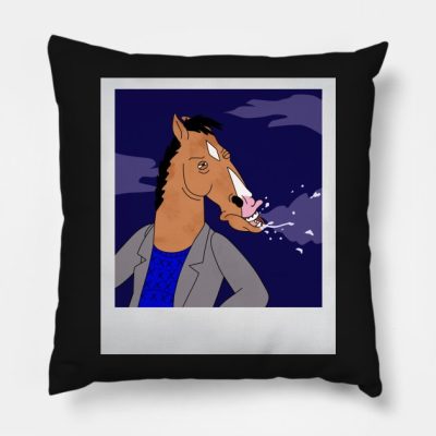 Not The Sneezing Picture Throw Pillow Official Bojack Horseman Merch