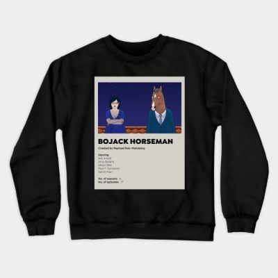 Bojack Horseman Tv Poster Crewneck Sweatshirt Official Bojack Horseman Merch