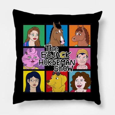 The Bojack Horseman Show Throw Pillow Official Bojack Horseman Merch