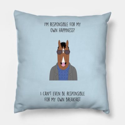 Bojack Horseman Throw Pillow Official Bojack Horseman Merch