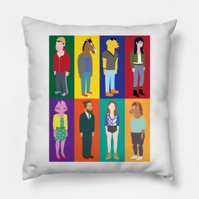 Bojack Horseman Throw Pillow Official Bojack Horseman Merch