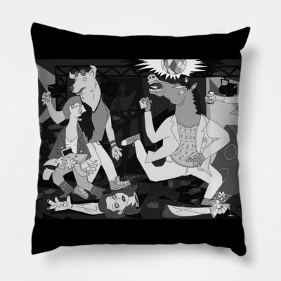 Bojack Horseman Bojernica Throw Pillow Official Bojack Horseman Merch