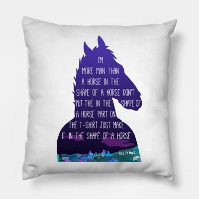 Bojack Horseman Throw Pillow Official Bojack Horseman Merch