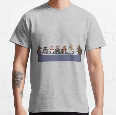 Last Supper Inspired Horse Tv Show Art T-Shirt Official Bojack Horseman Merch