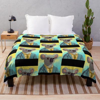 Koala Inspired By Bojack Horseman Throw Blanket Official Bojack Horseman Merch