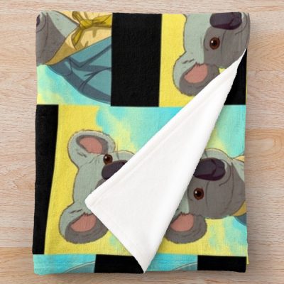 Koala Inspired By Bojack Horseman Throw Blanket Official Bojack Horseman Merch