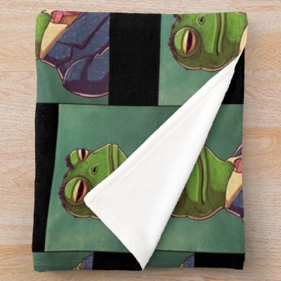 Frog Inspired By Bojack Horseman 4 Throw Blanket Official Bojack Horseman Merch