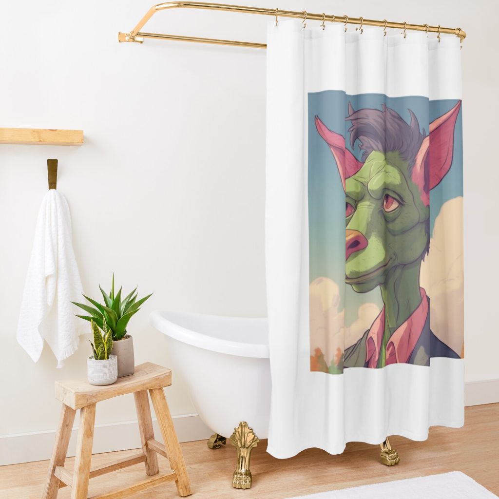 Goblin Inspired By Bojack Horseman Shower Curtain Official Bojack Horseman Merch