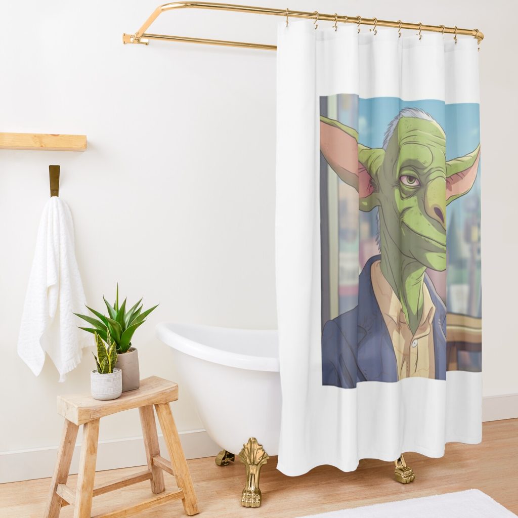 Goblin Inspired By Bojack Horseman Shower Curtain Official Bojack Horseman Merch