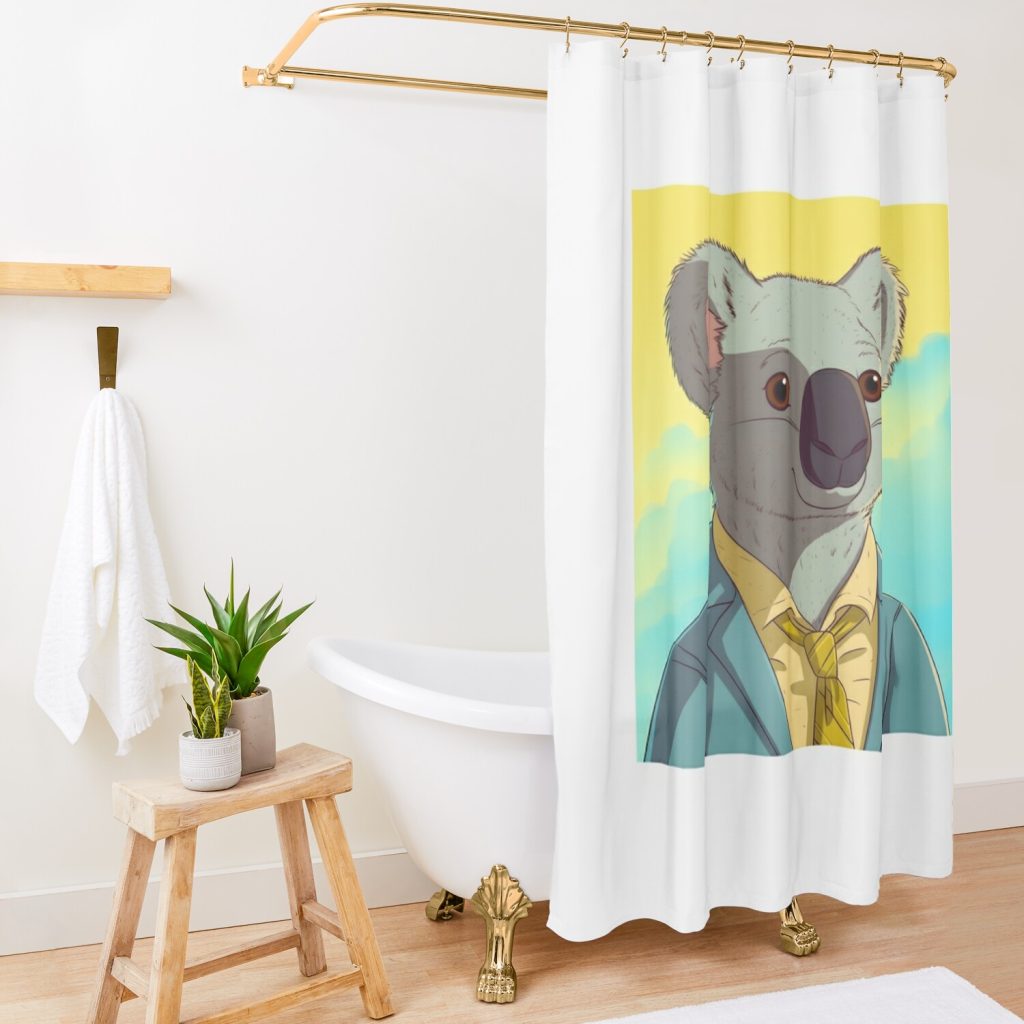 Koala Inspired By Bojack Horseman Shower Curtain Official Bojack Horseman Merch