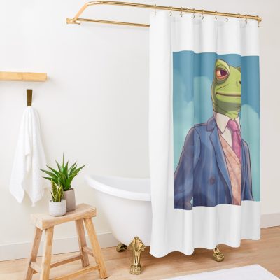 Frog Inspired By Bojack Horseman #2 Shower Curtain Official Bojack Horseman Merch