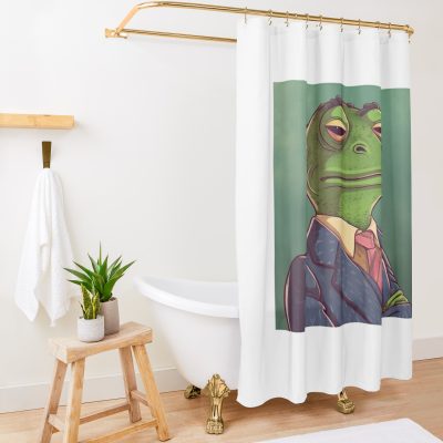 Frog Inspired By Bojack Horseman #4 Shower Curtain Official Bojack Horseman Merch