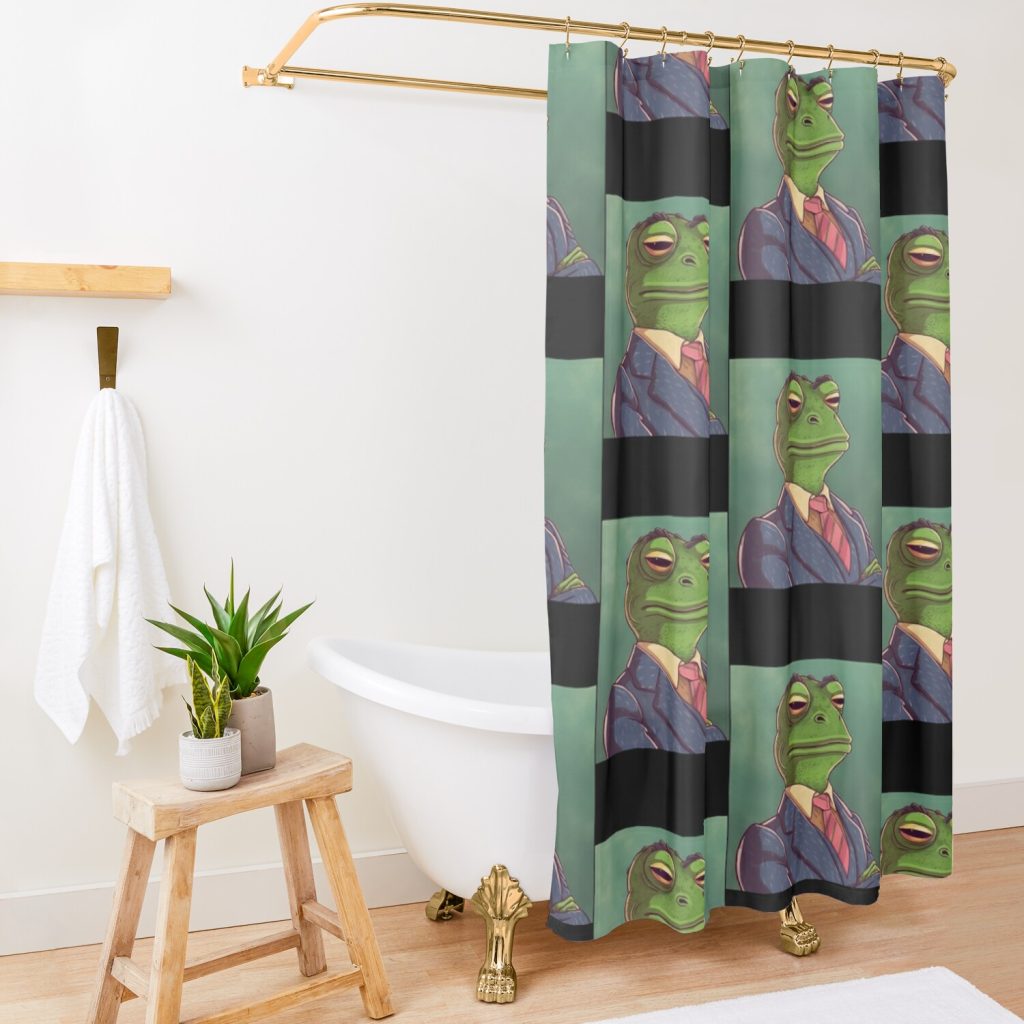 Frog Inspired By Bojack Horseman 4 Shower Curtain Official Bojack Horseman Merch